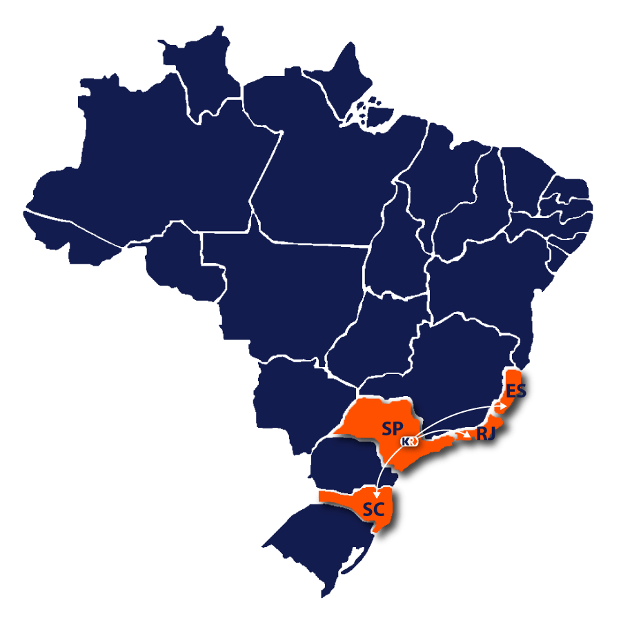 área de atendimento krlog
